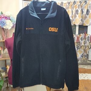 Columbia Black Performance Jacket Full-Zip Fleece OSU Beaver.  A